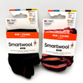 SMARTWOOL Women's Run Low Ankle Socks 2 Pair Large Black & Wild Salmon NWT