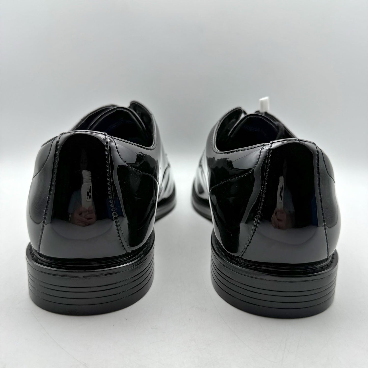 Nunn Bush Mens Centro Formal Flex Plain Toe Oxford Shoes 12 M EU 45 Black NIB