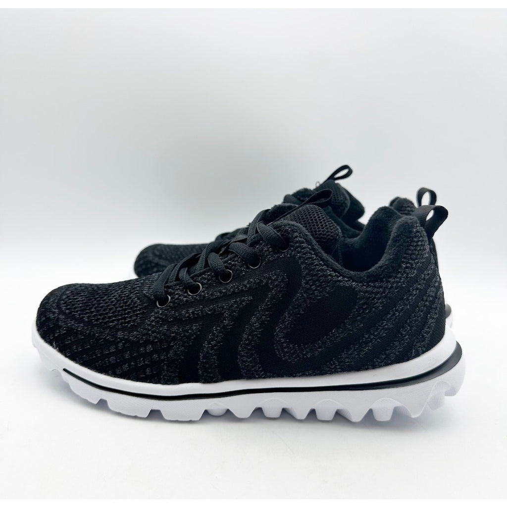 Propet Women's TravelActiv Allay Casual Sneakers Size 6.5 Narrow Black White NIB