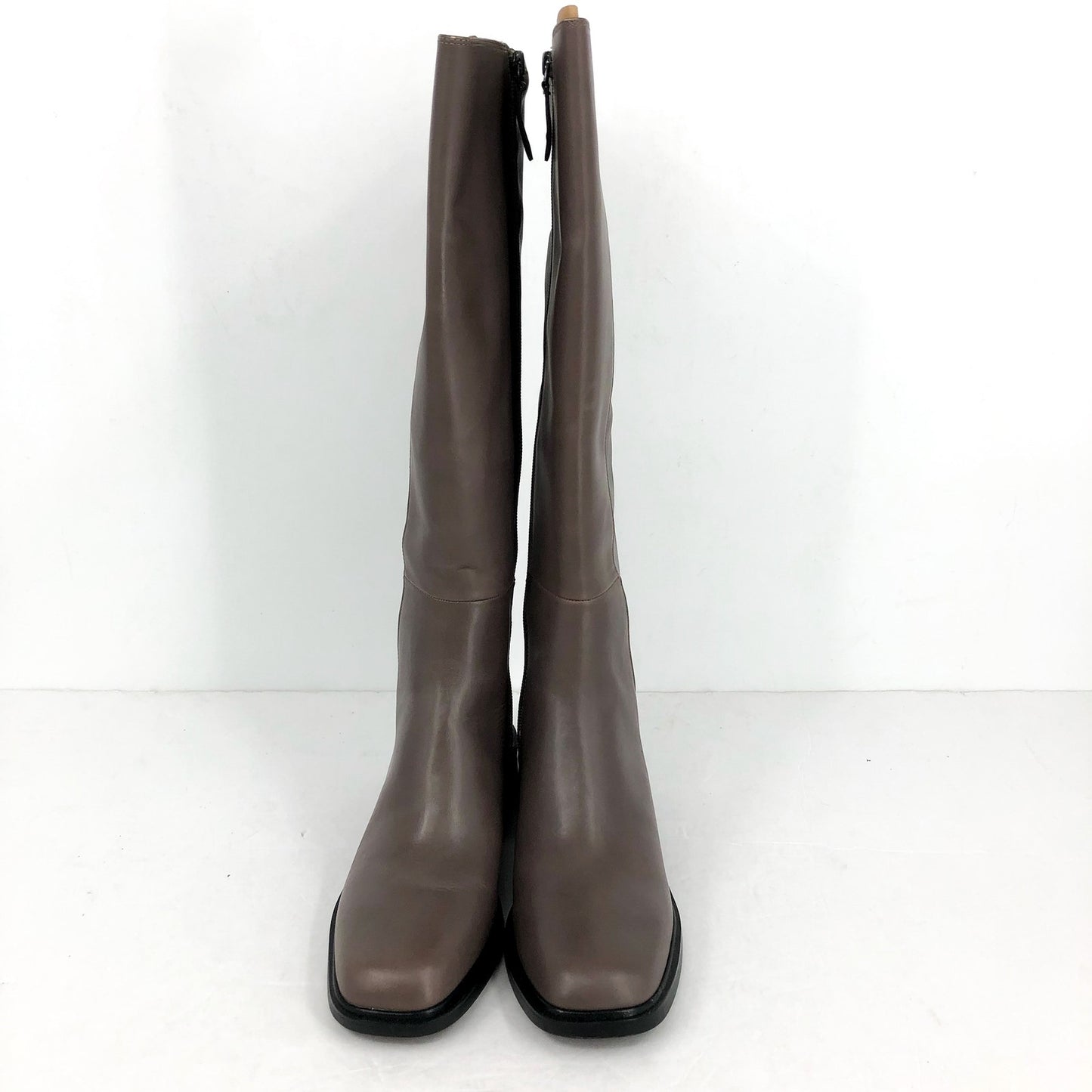 Franco Sarto Womens Giselle Knee High Boots US 7.5 M EU 38 Grey Leather NWOB