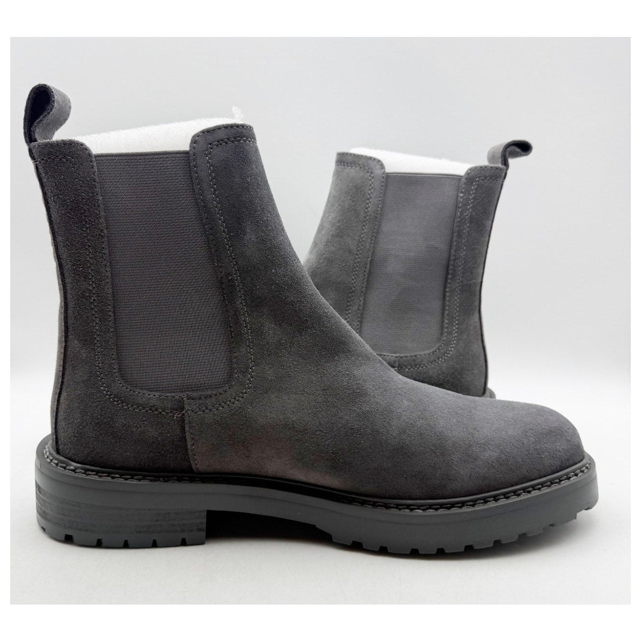 Saint Morta Men's Chunky Chelsea Boot US 9 EU 43 Dark Grey Suede NIB