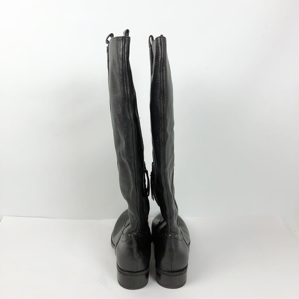 Sam Edelman Womens Prina 2 Knee High Boots 9.5 M WIDE CALF Black Leather NWOB