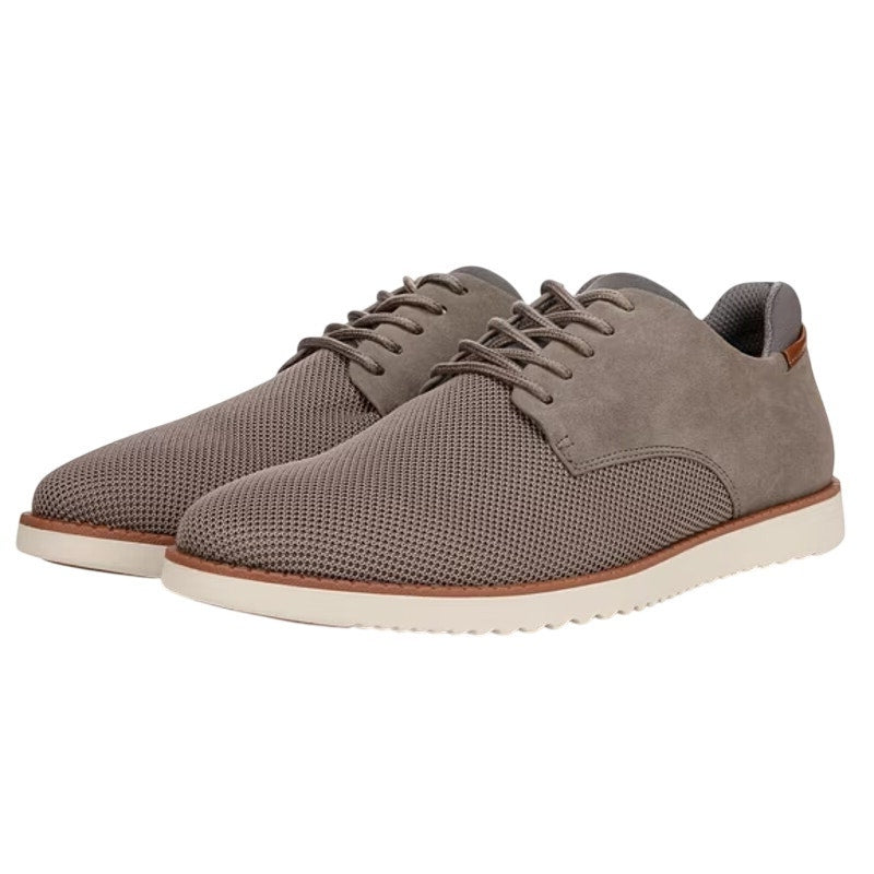 Dr. Scholls Mens Sync Oxford Shoes Size 13 M EU 47.5 Grey Knit Faux Leather NIB