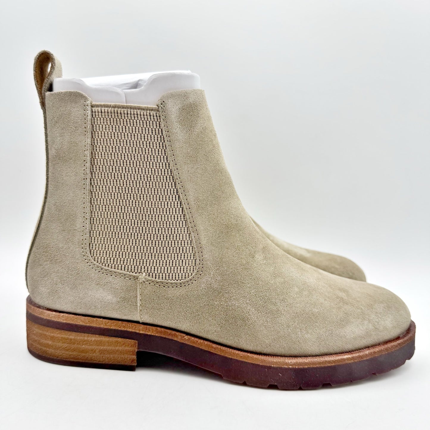 Kork Ease Womens Bristol Chelsea Ankle Boots US 6.5 M Taupe Suede NIB