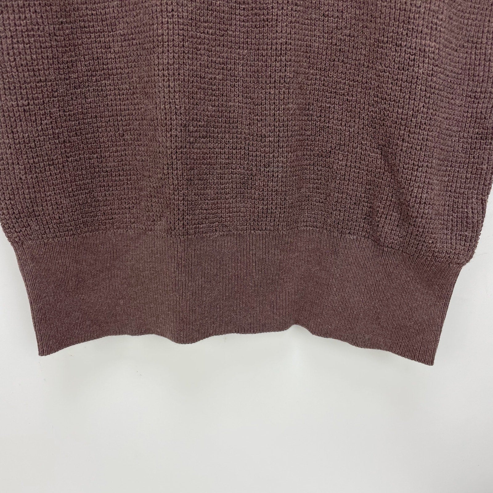 prAna Womens Milani Henley Dress Medium Clove Red Waffle Knit Thermal LS NWT