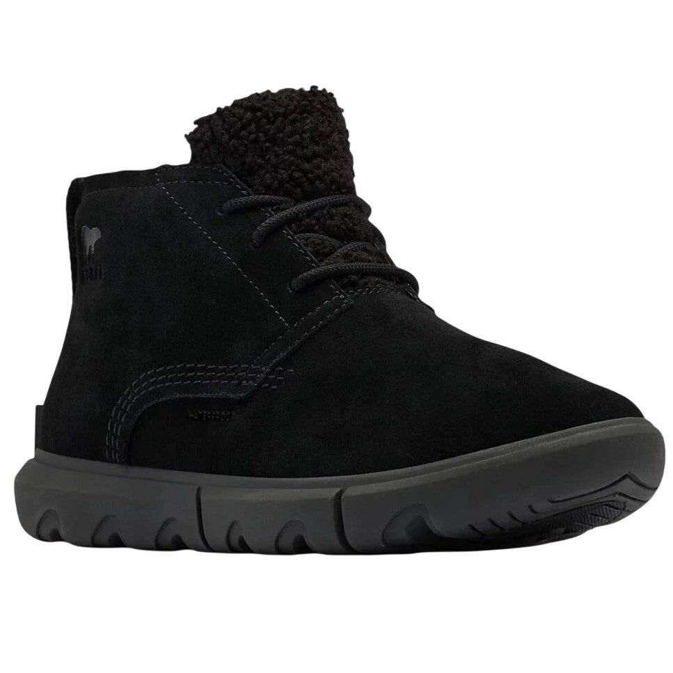 Sorel Women Explorer Next Drift Bootie US 9.5 EU 40.5 Black Suede Waterproof NIB