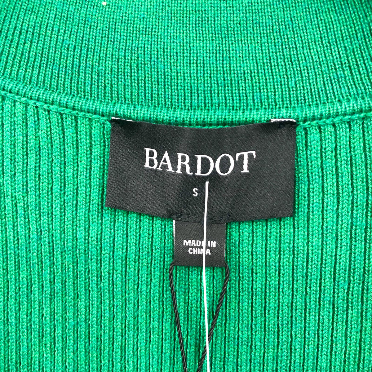 BARDOT Women's Collared Knit Dress Small US 4 Bright Green Long Sleeve NWT