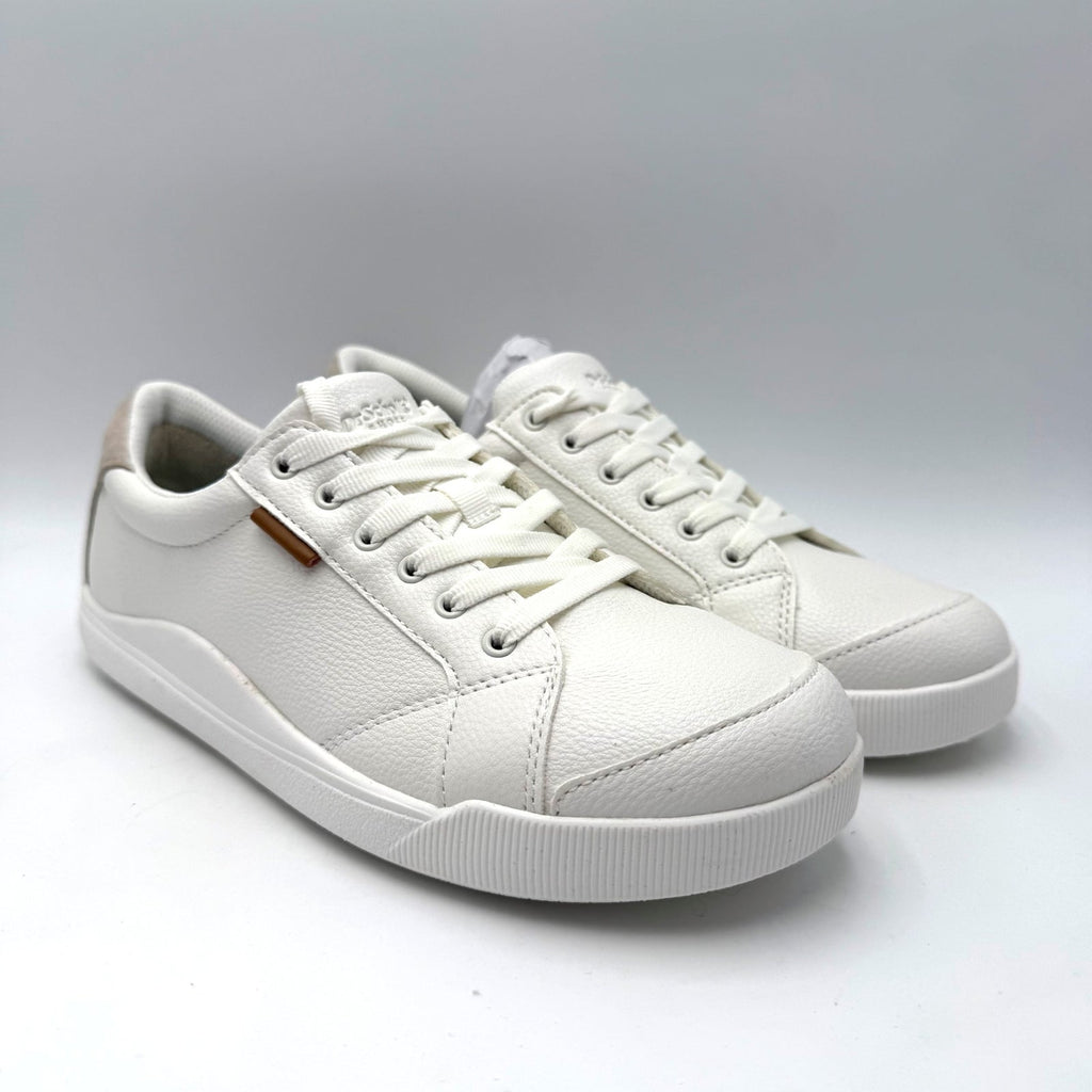 Dr. Scholl's Womens Be Bright Sneakers Size 8 Wide EU 38.5 White Oyster Grey NIB