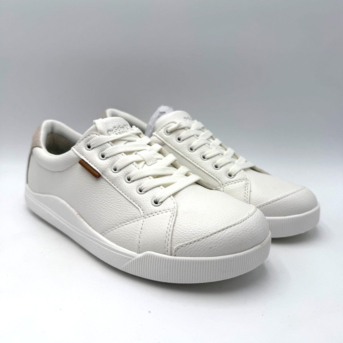Dr. Scholl's Womens Be Bright Sneakers Size 8 Wide EU 38.5 White Oyster Grey NIB