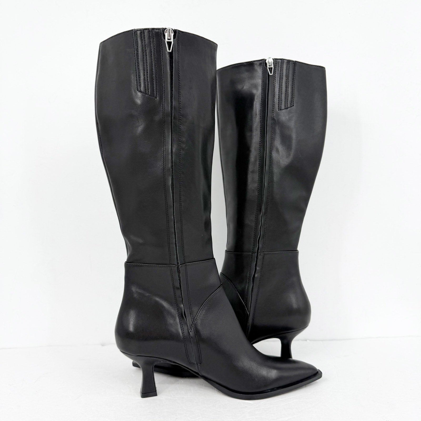 Dolce Vita Womens Ashton Knee High Boots Size 10 M EU 40.5 Black Leather NWOB