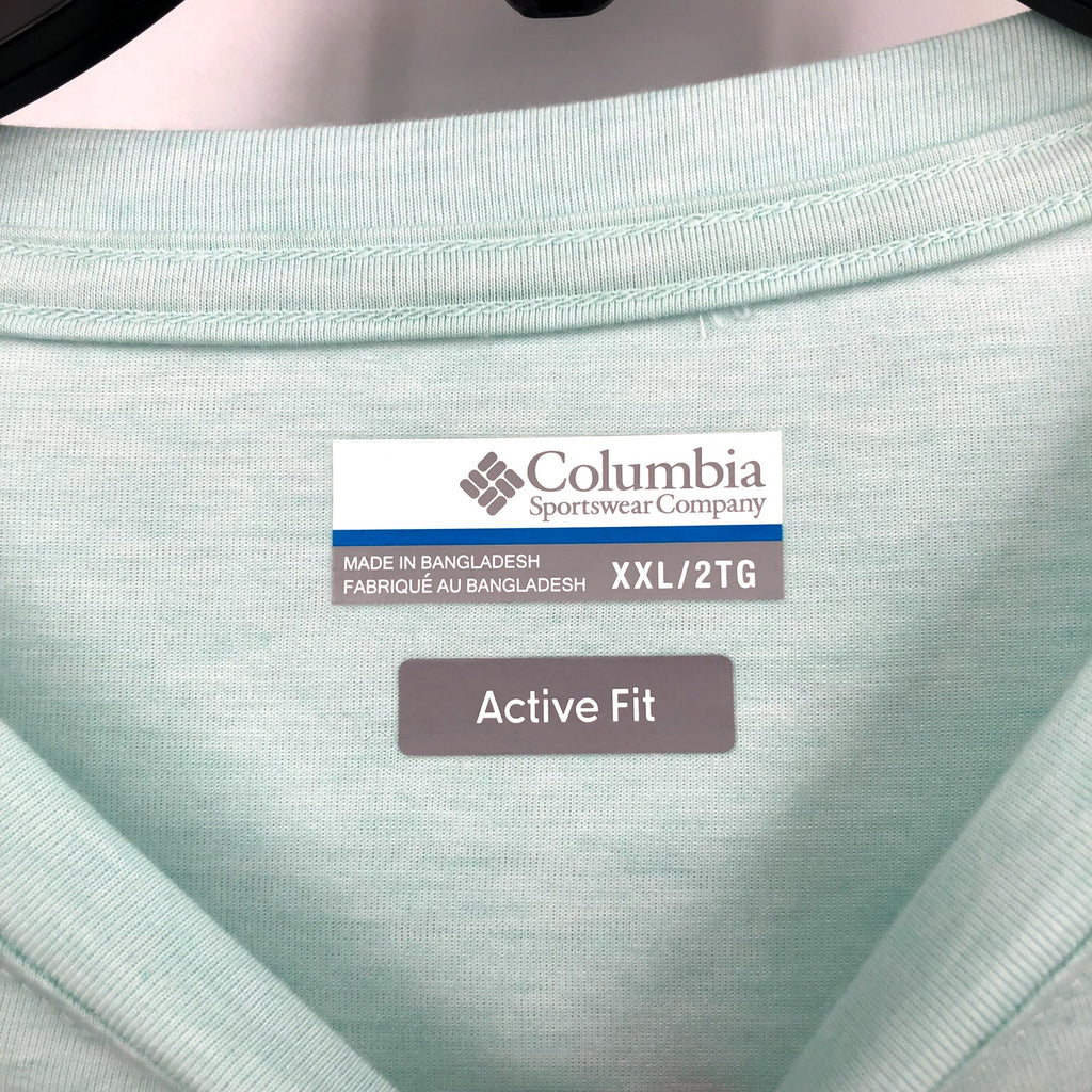 Columbia Womens PFG Uncharted Knit Long Sleeve T-Shirt XXL Glacier Blue UPF NWT