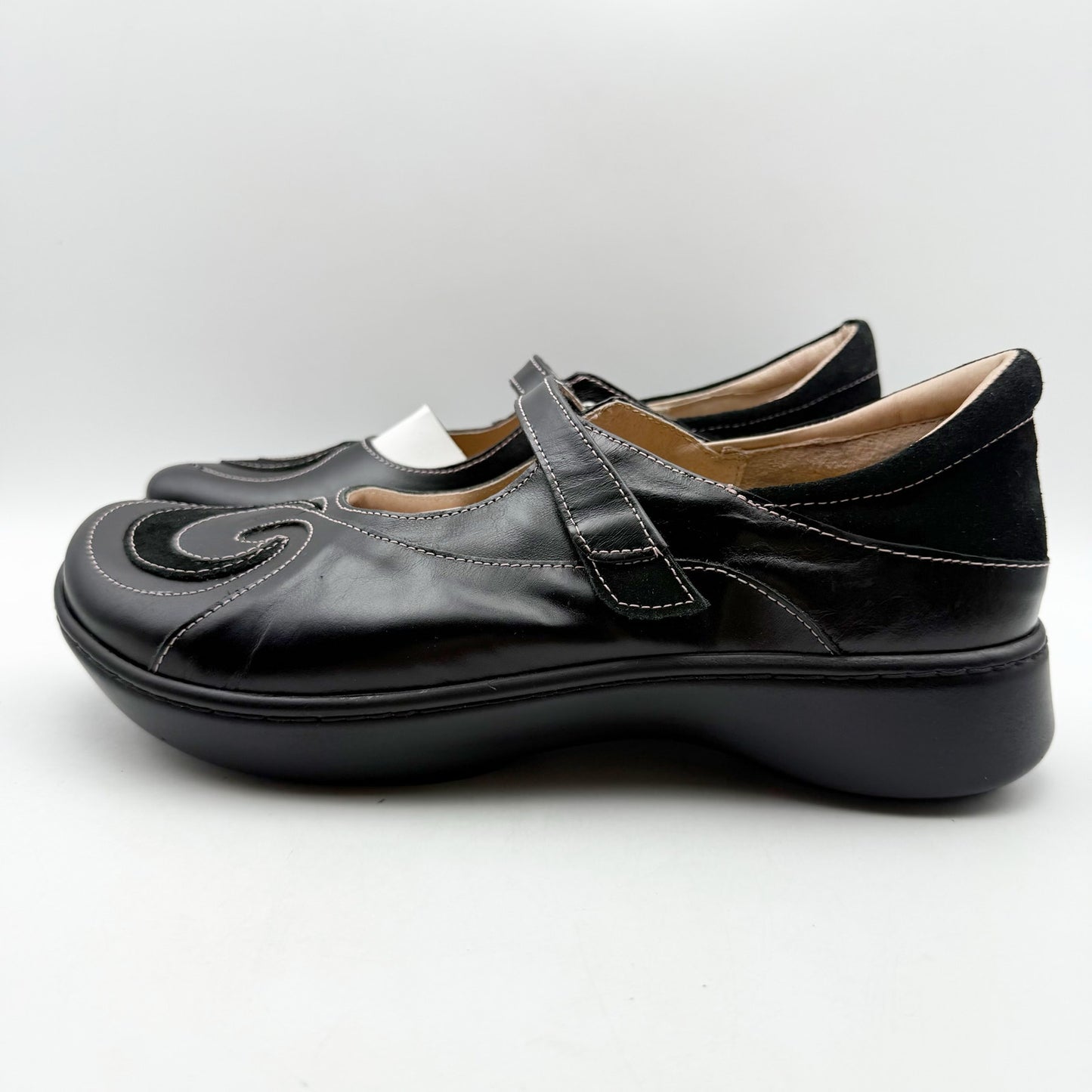 Naot Womens Sea Mary Jane Shoes EU 42 US 11 M Black Leather NWOB