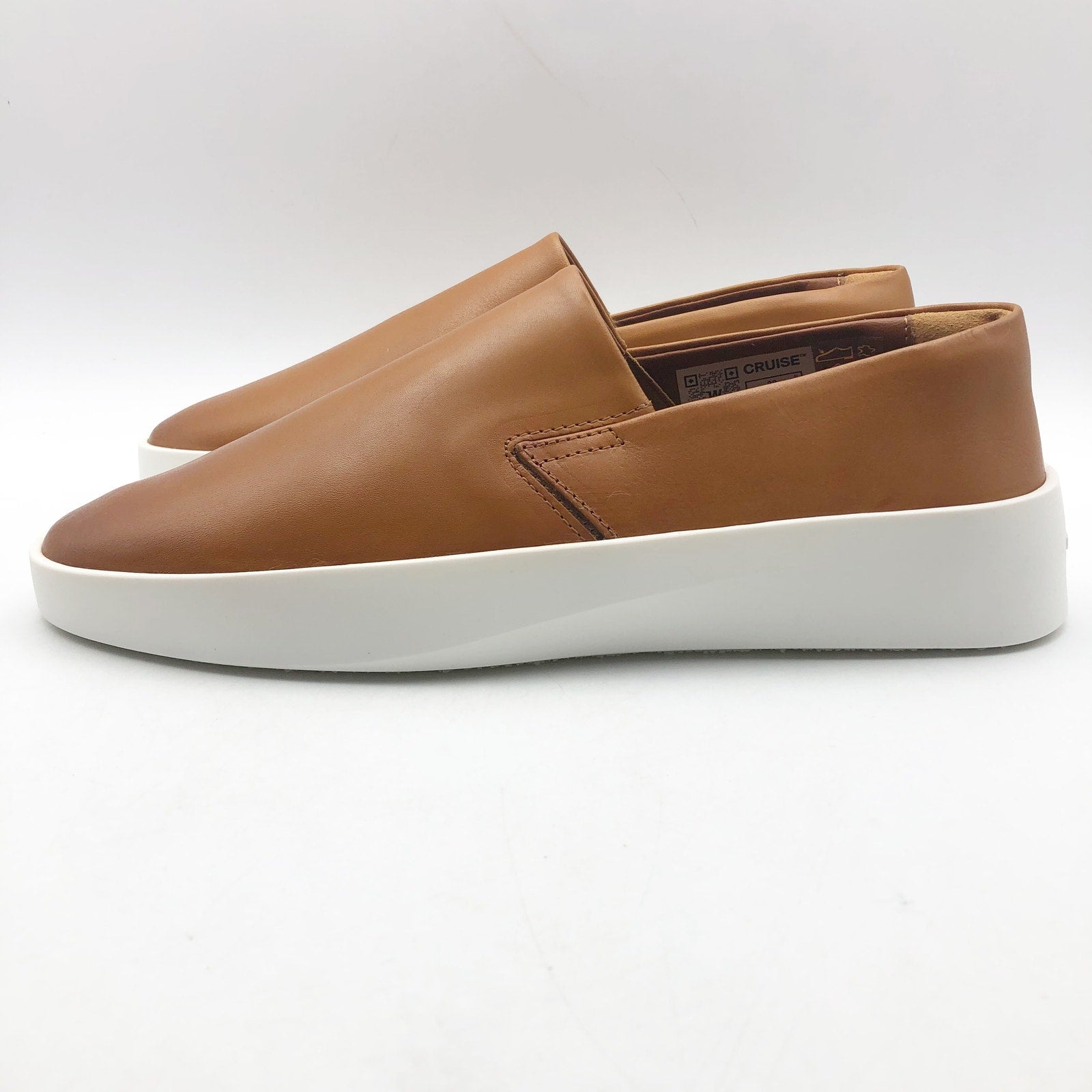 Wolf & Shepherd Cruise Slip On Casual Shoes Men's 5.5 Women's 7 Tan Leather NIB
