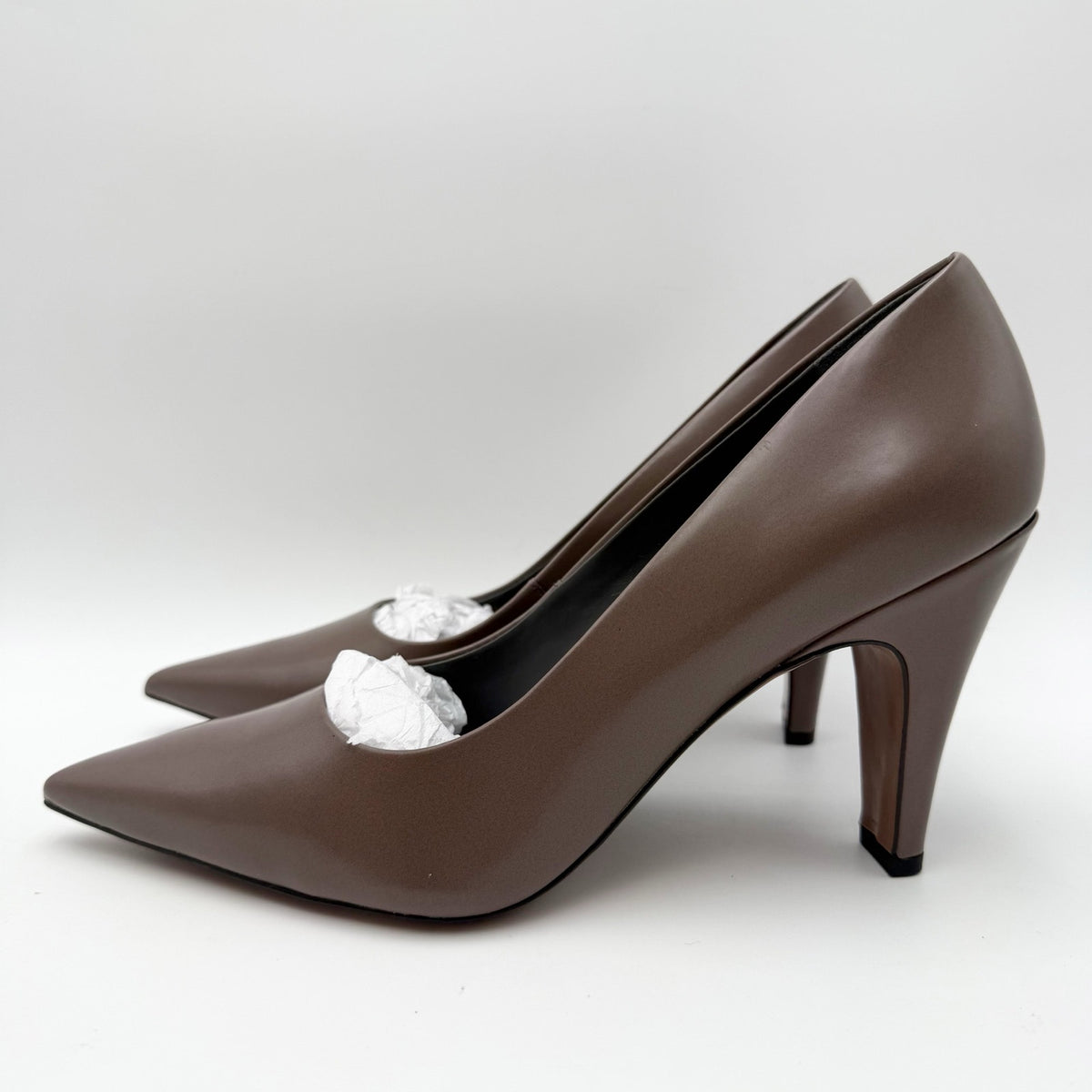 Franco Sarto Womens Sage Pumps Size 10 M EU 41 Truffle Brown Leather Heels NIB