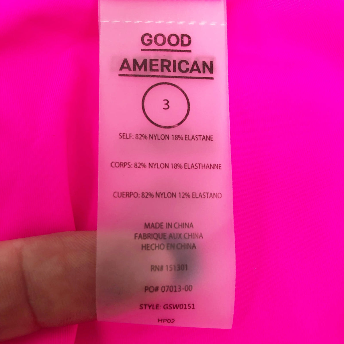 Good American Tiny Ties Bikini Bottoms Sz 3 Large Swimwear Matte Hot Pink NWT