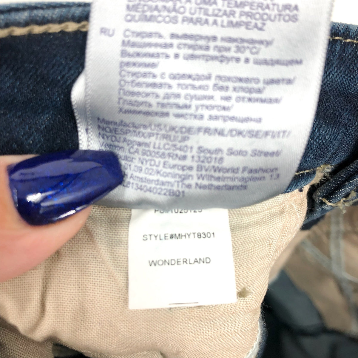 NYDJ Womens Straight Ankle Jeans Size 8 Blue Wonderland Relaxed NWT