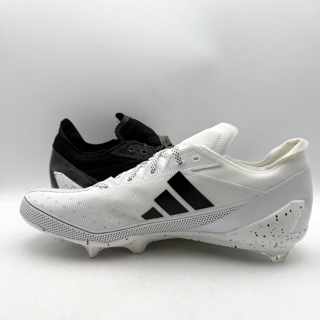 Adidas Mens Adizero Electric Football Cleats US 13 EU 48 White Black NWOB