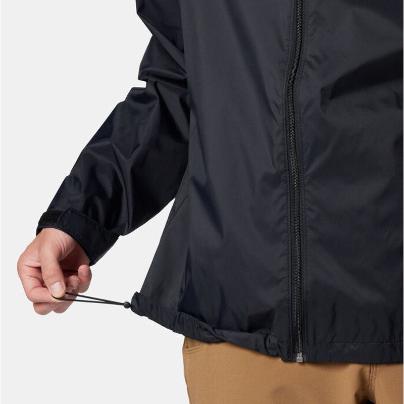 Columbia Men's Glennaker Lake II Rain Jacket Small Black Water Resistant NWT