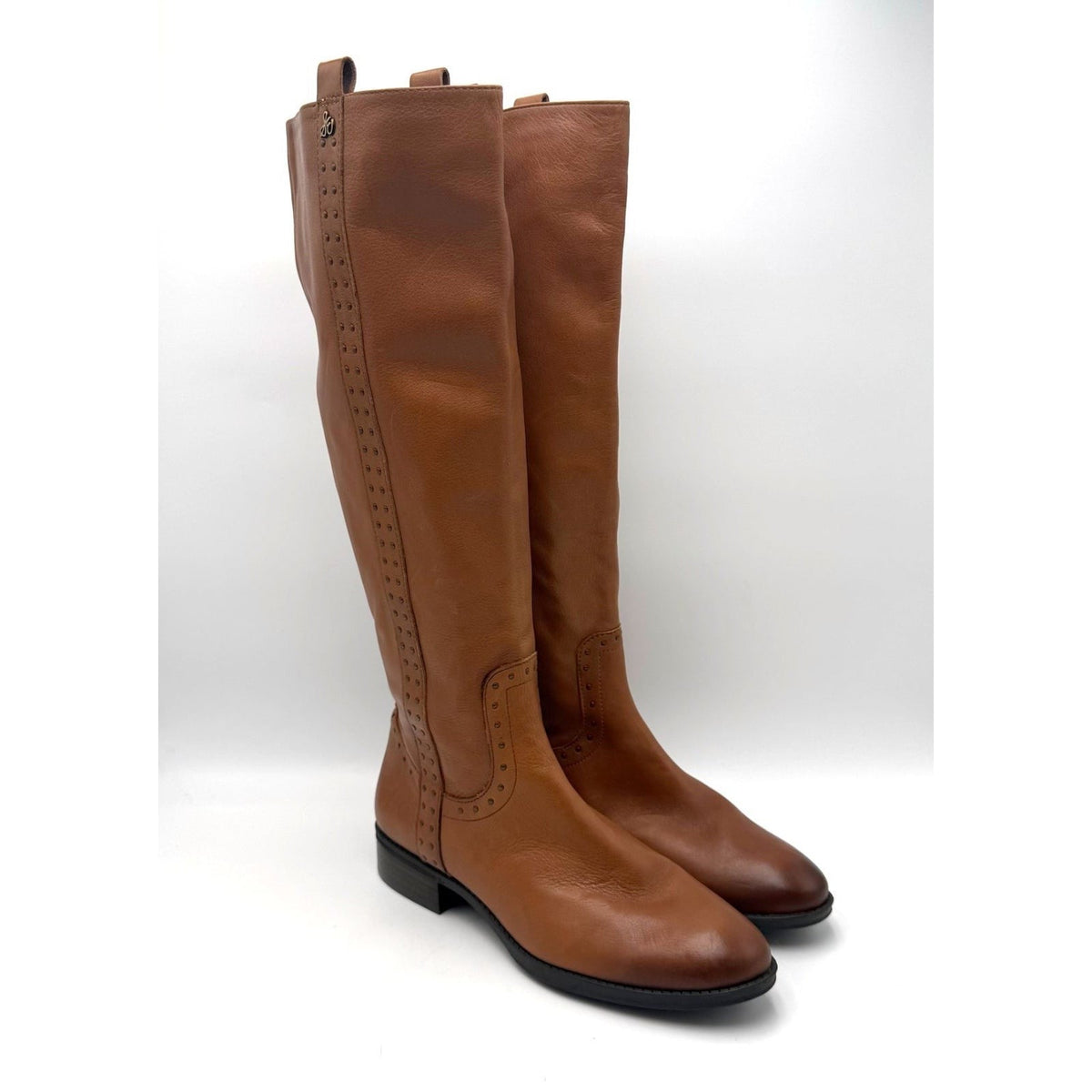 Sam Edelman Womens Prina Knee High Boots Size 7.5 EU 37.5 Whiskey Brown NWOB