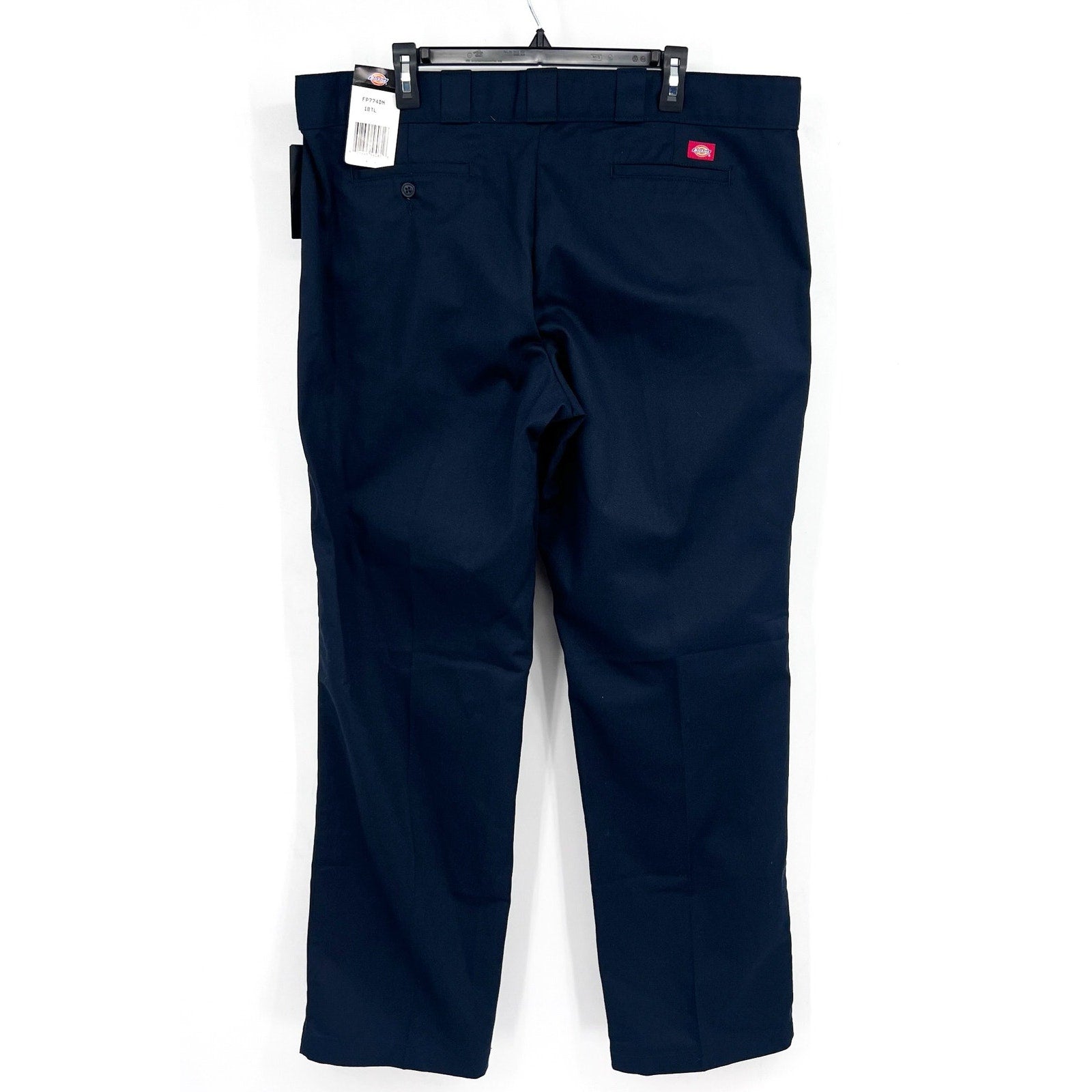 DICKIES Women's FLEX Original Fit Work Pants Size 18 Tall Navy Blue Twill NWT