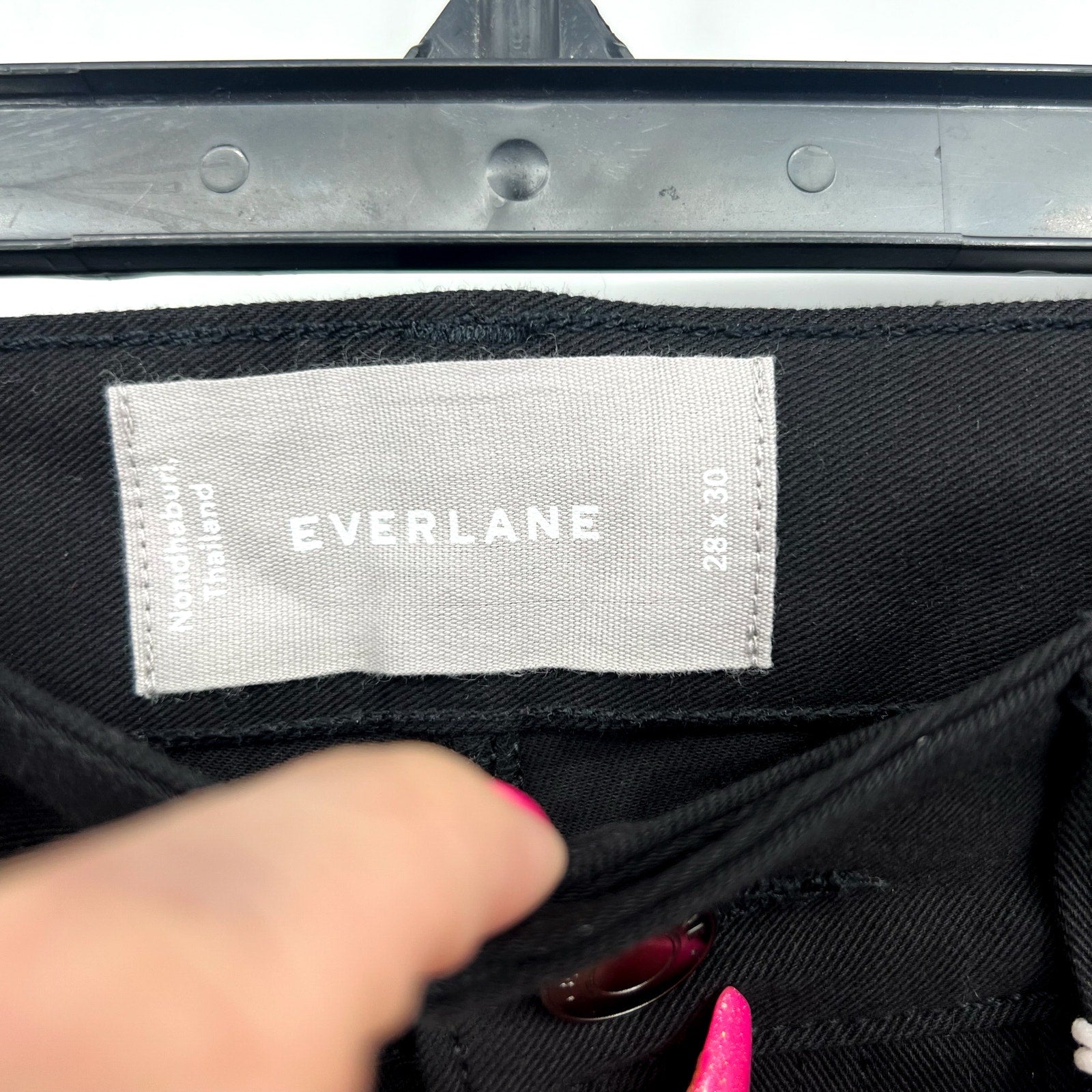 EVERLANE Men's The Performance 5-Pocket Pants 28x30 Black Chinos Stretch NWT