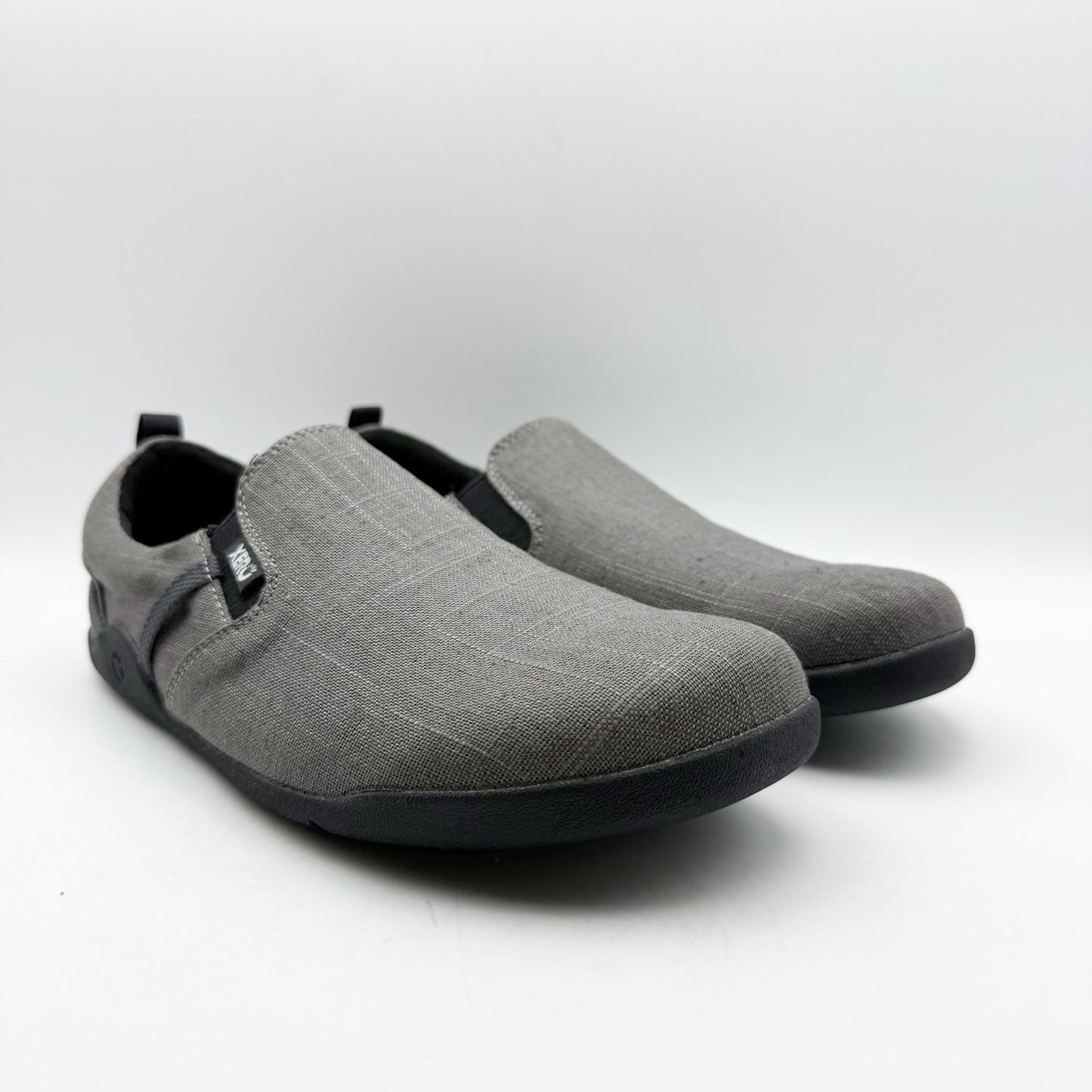 Xero Mens Aptos Slip On Sneakers US 9.5 EU 42.5 Grey Lightweight Hemp Canvas NIB