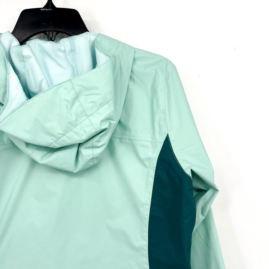 COLUMBIA Women's Arcadia II Rain Parka Jacket Medium Green Spry River NWT
