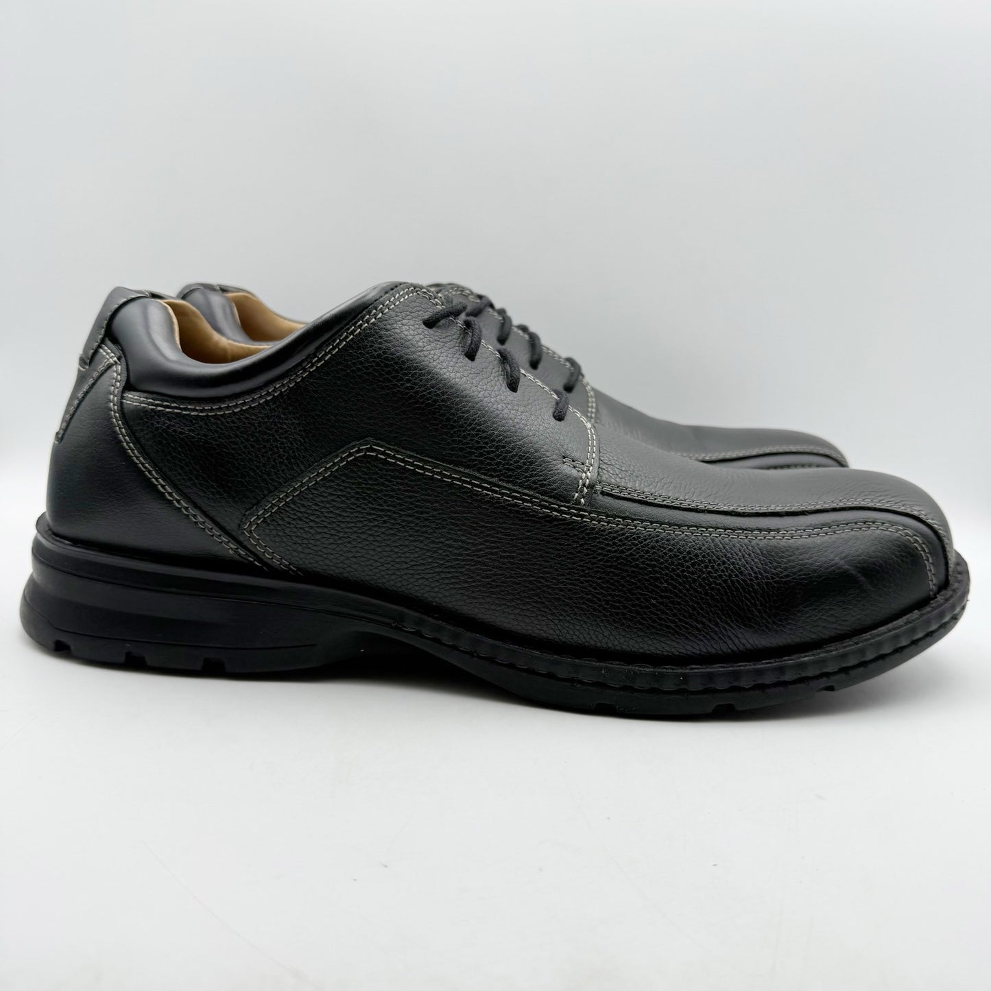 Dockers Mens Trustee Casual Oxford Shoe US 15 Wide EU 48 Black Leather NWOB