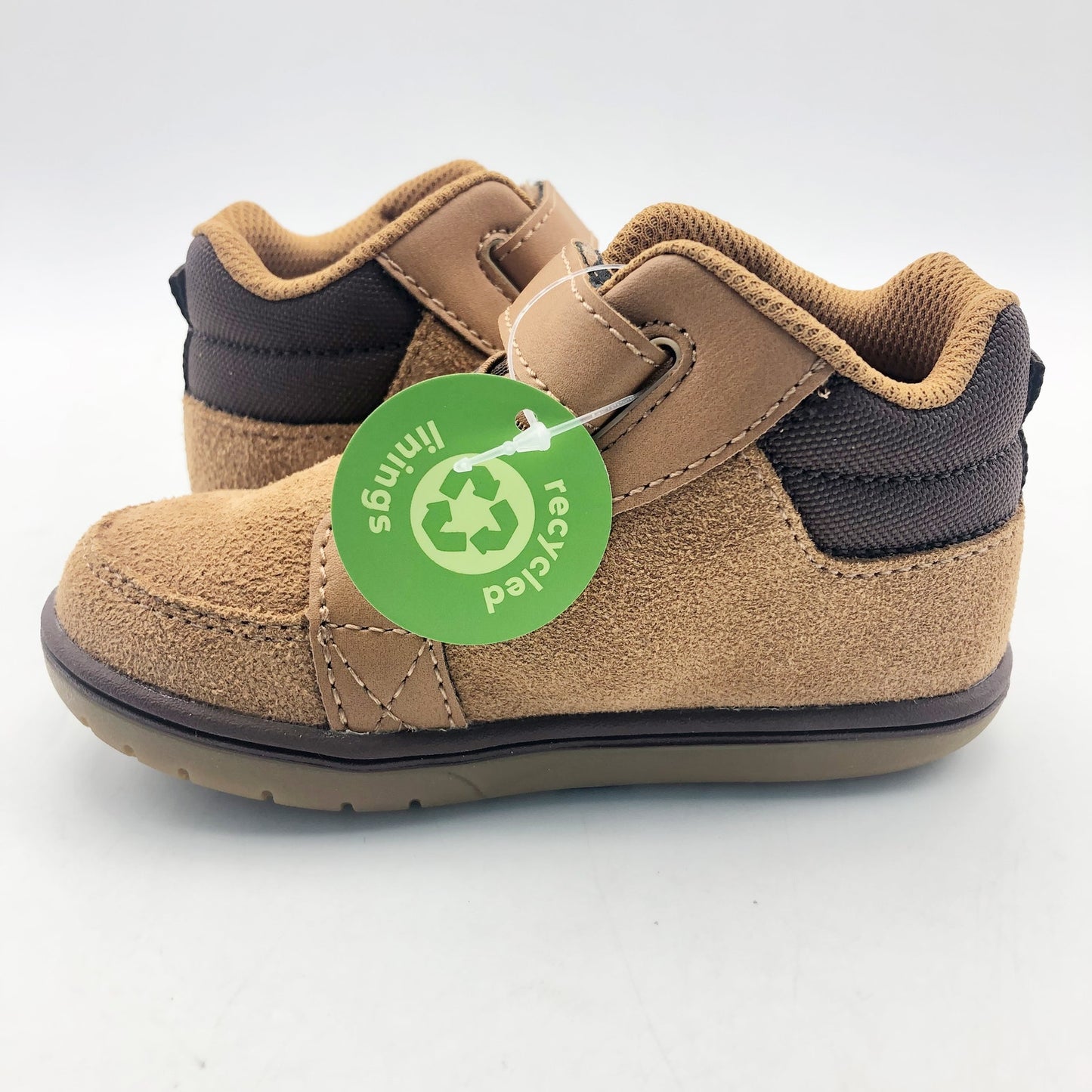 Stride Rite SRT Ames Honey Yellow Boy Boots Size 9 Brown Kids Shoes NIB