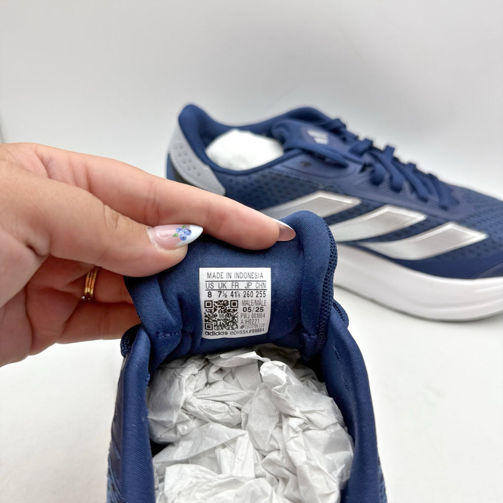 Adidas Mens Duramo SL 2.0 Running Sneakers SIZE 8 Dark Blue Athletic NIB