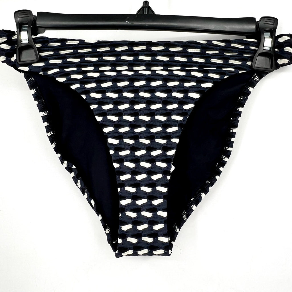 SEAFOLLY Women's Mala High Leg Bikini Bottom Size 6 Black Printed NWT