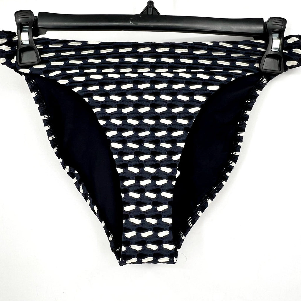 SEAFOLLY Women's Mala High Leg Bikini Bottom Size 6 Black Printed NWT