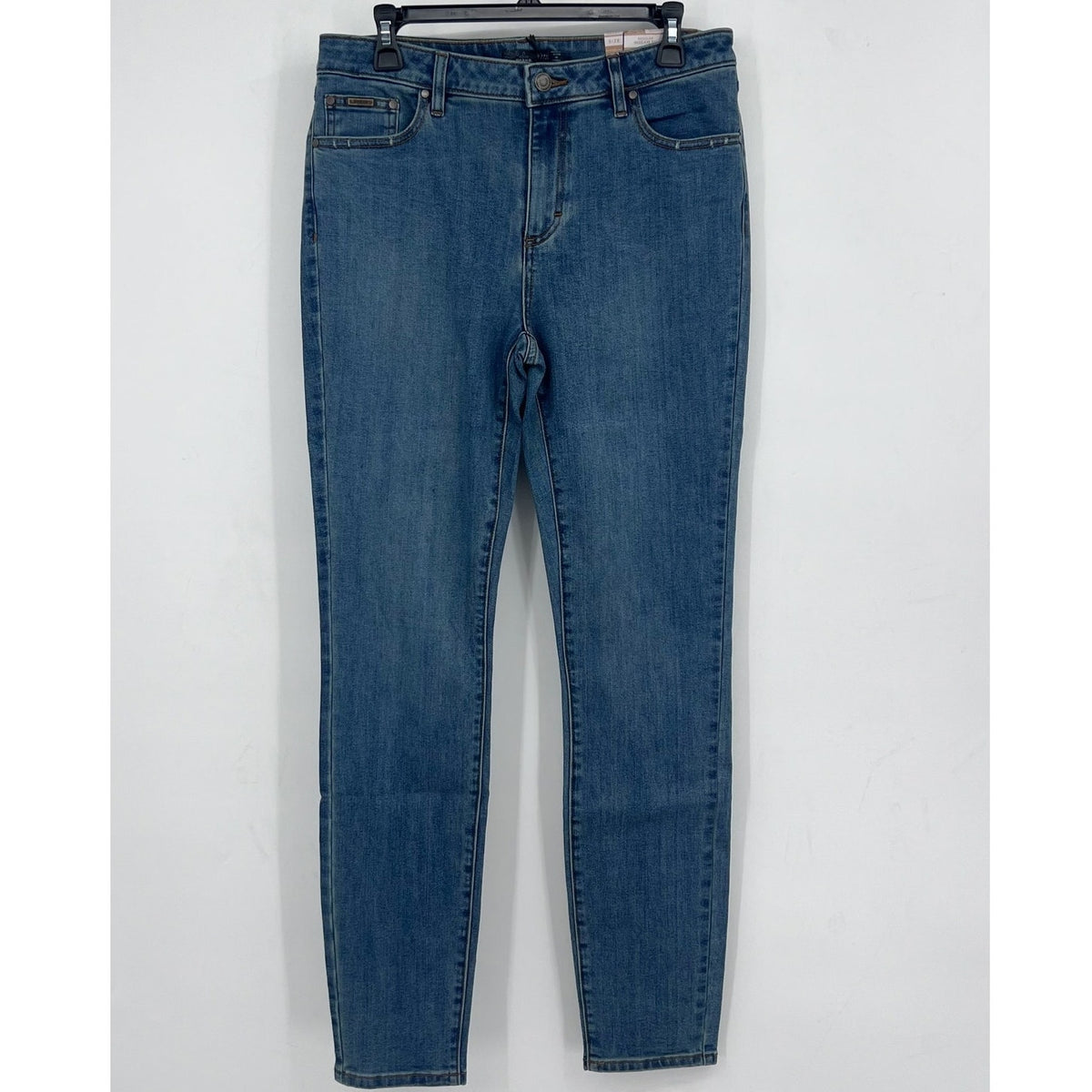 PRANA Womens Sienna Skinny Jeans Size 12 31x31 True Blue Stretch Mid Rise NWT