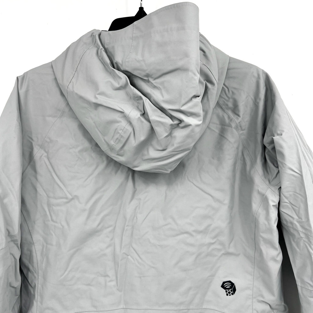 Mountain Hardware Womens Firefall 2 Winter Jacket Small Grey Zip Hood NWOT
