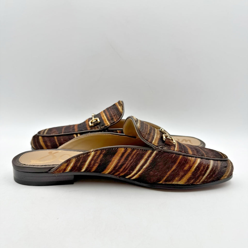Sam Edelman Womens Linnie Bit Mule Size 7 M Brown Multcolor Calf Leather NIB