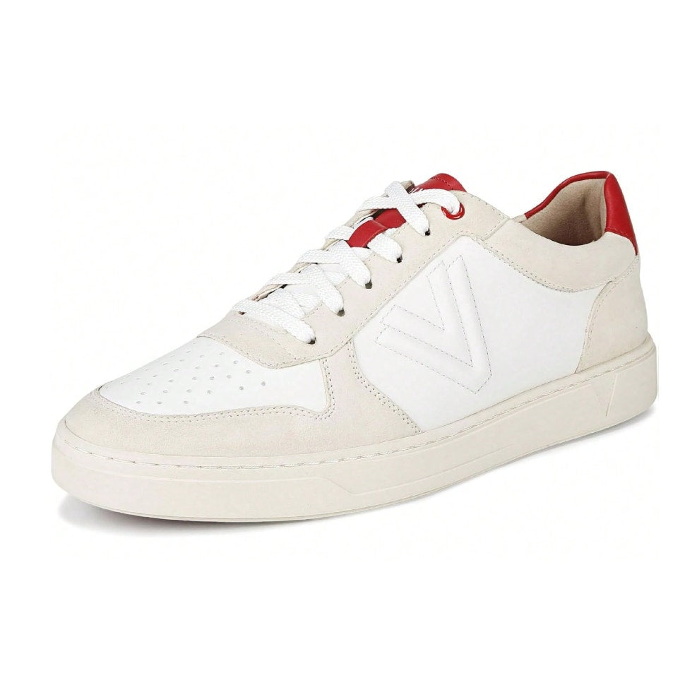 Vionic Womens Kimmie Court Sneakers US 12 M White Red Leather NWOB