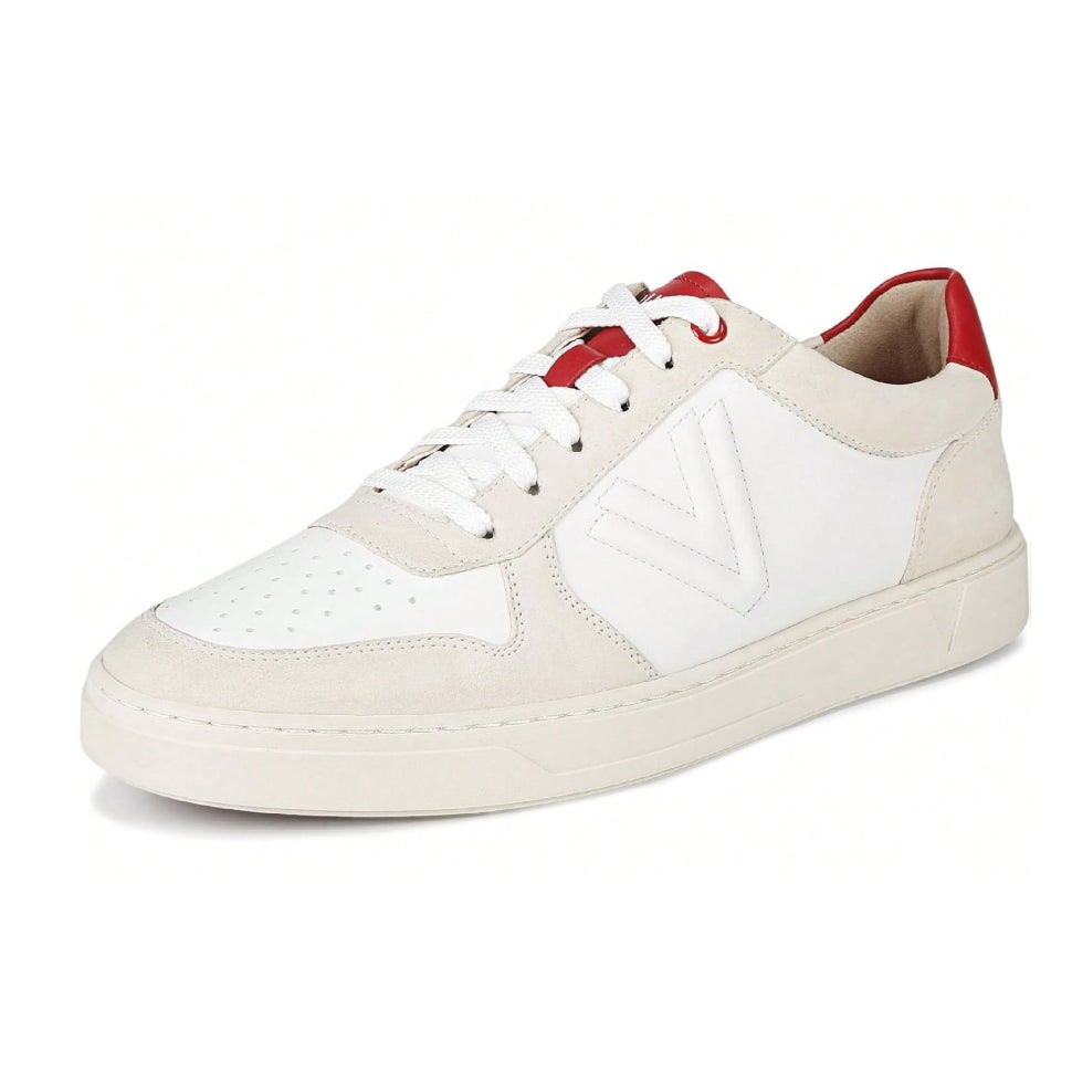 Vionic Womens Kimmie Court Sneakers US 12 M White Red Leather NWOB