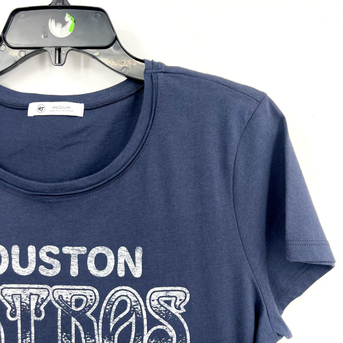 47 BRAND Women Houston Astros Graphic T-Shirt Medium Atlas Blue Short Sleeve NWT