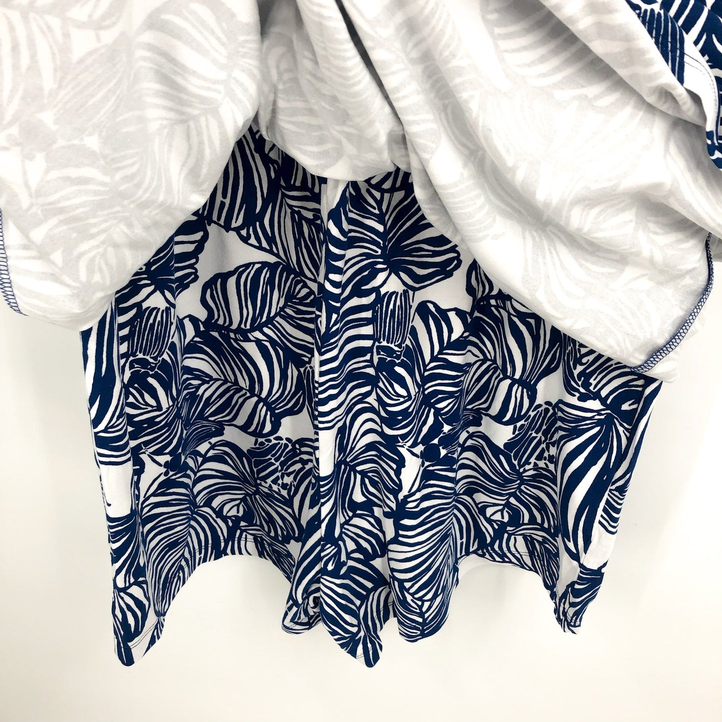 LILLY PULITZER Women's Parigi Romper XL Blue Aegean Navy Beach Path Print NWT