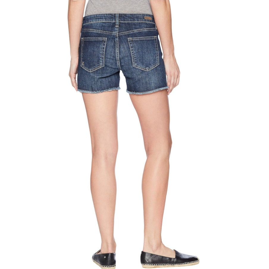 KUT FROM THE KLOTH Gidget Fray Jean Shorts Size 8 Dark Blue Denim NWT