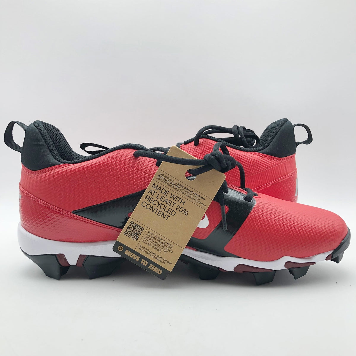 Nike Men's Alpha Menace 4 Shark Football Cleats Size 9.5 Red White NWOB