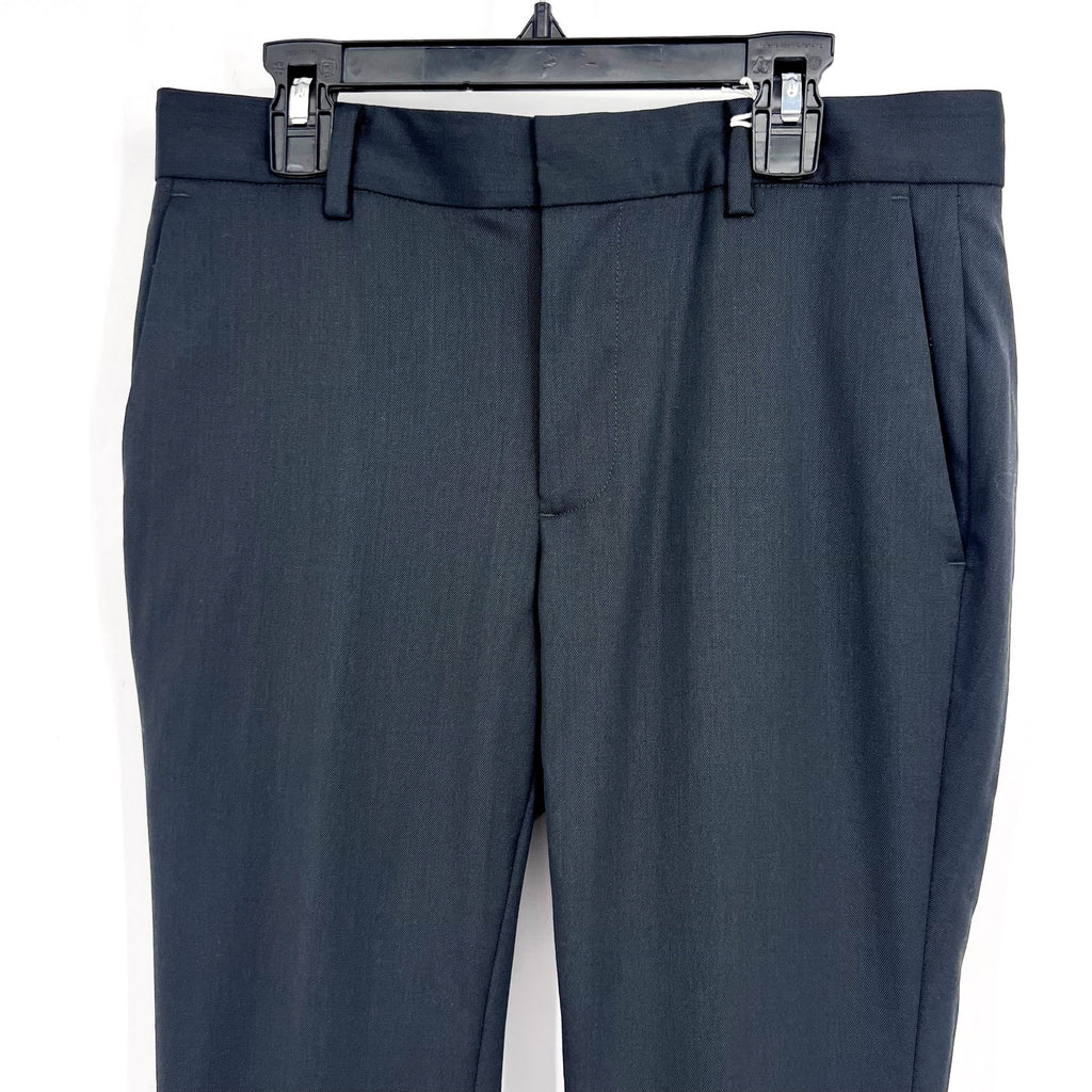 EVERLANE Men's The Italian Wool Trouser Pants 28x30 Dark Grey Flat Front NWT