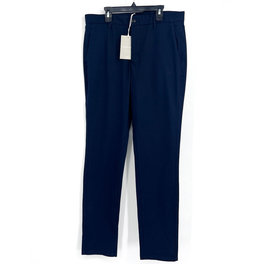 EVERLANE UNIFORM Men's The Performance Chino 32x34 Navy Blue Pants NWT