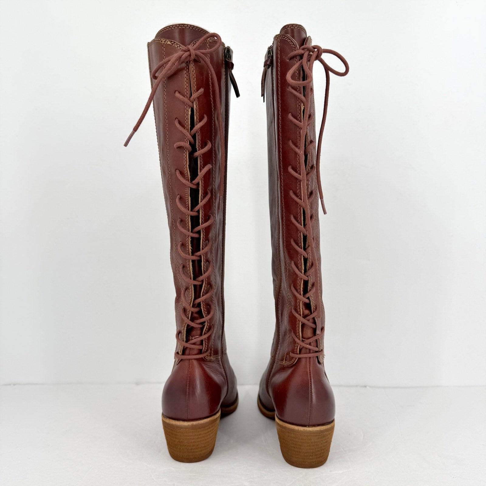 Sofft Women Sharnell II Knee High Boots US 9 Dark Brown Leather Waterproof NWOB