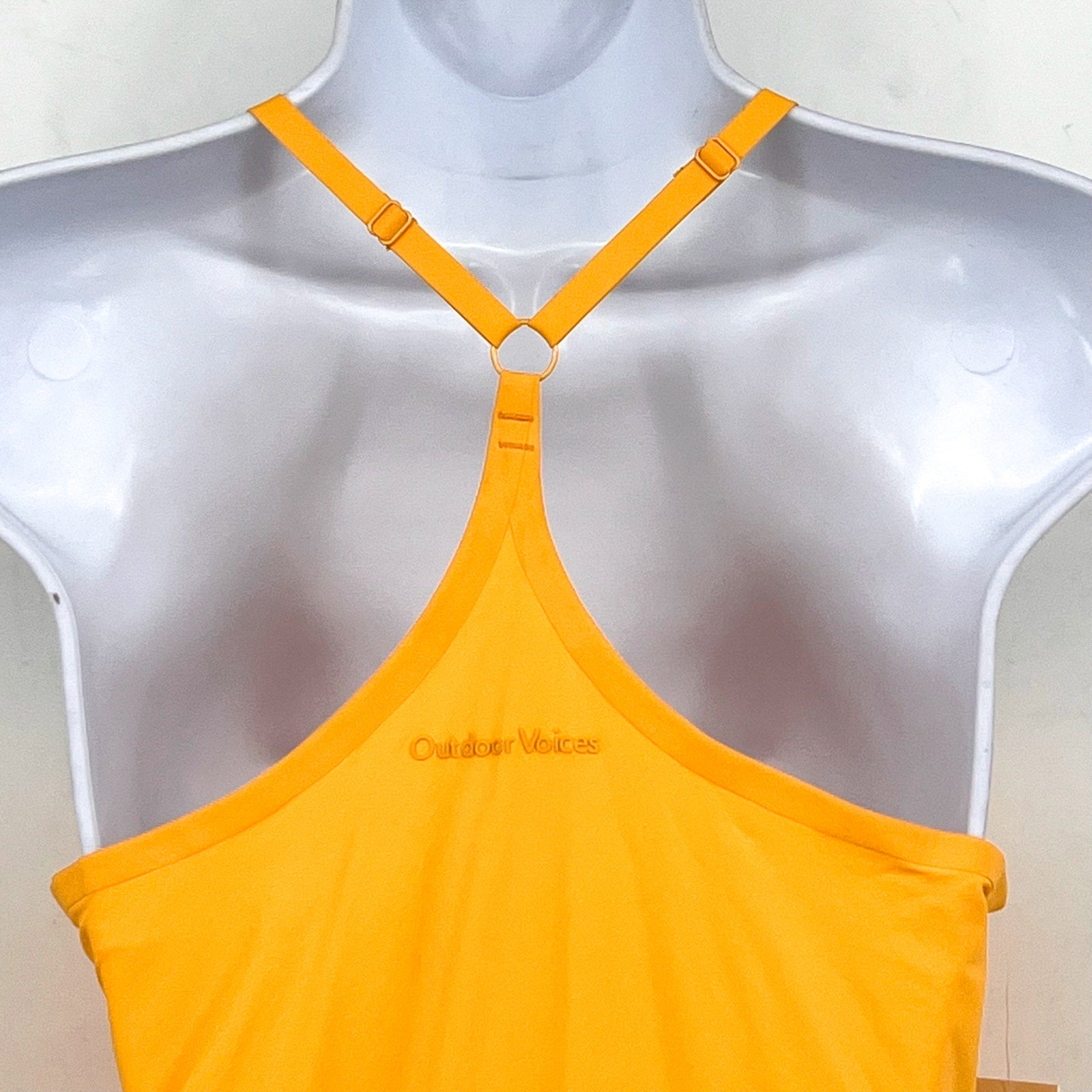 OUTDOOR VOICES Women's The Exercise Dress 3XL Mango Yellow Built In Shorts NWT
