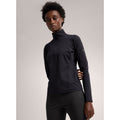 ARC'TERYX Women's Rho LT Zip Neck Sweatshirt XXL Black Long Sleeve NWT