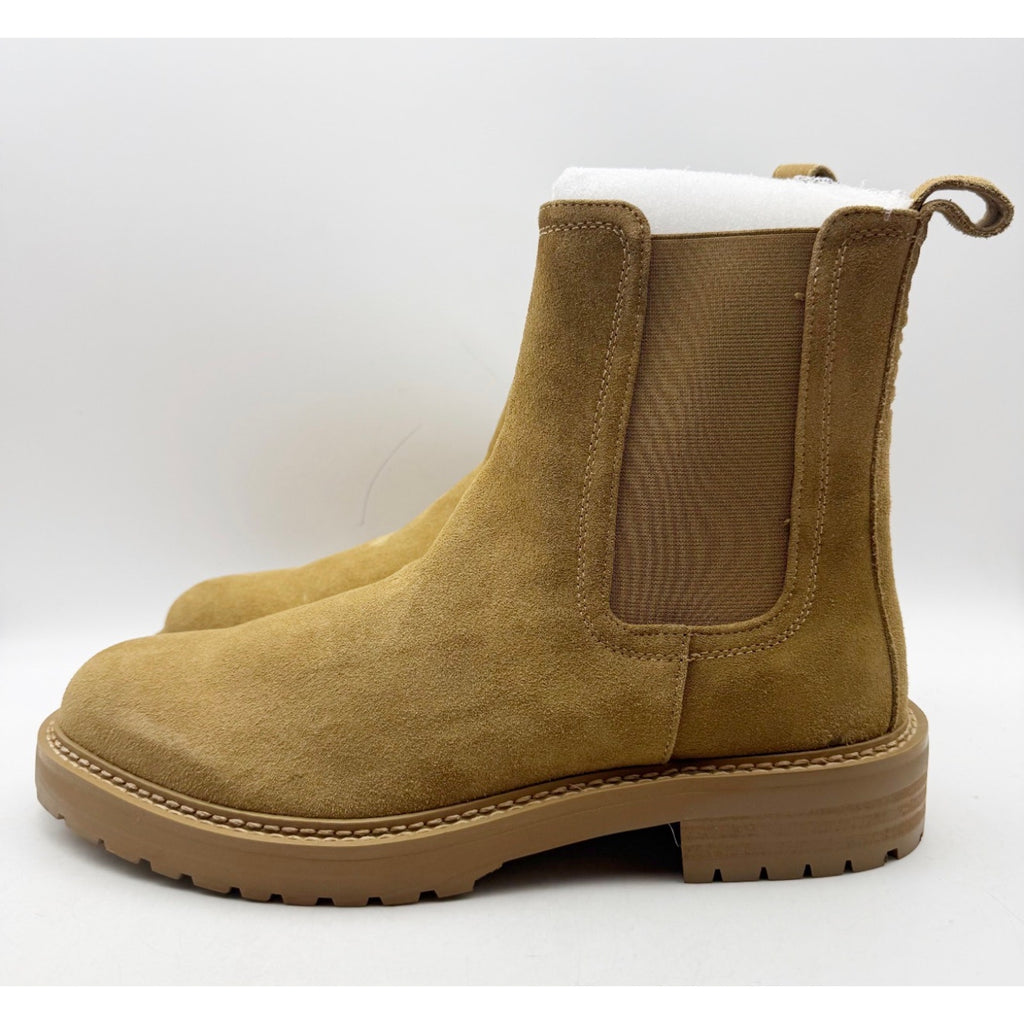 Saint Morta Mens Chunky Chelsea Boots US 9 EU 43 Tan Camel Suede NIB