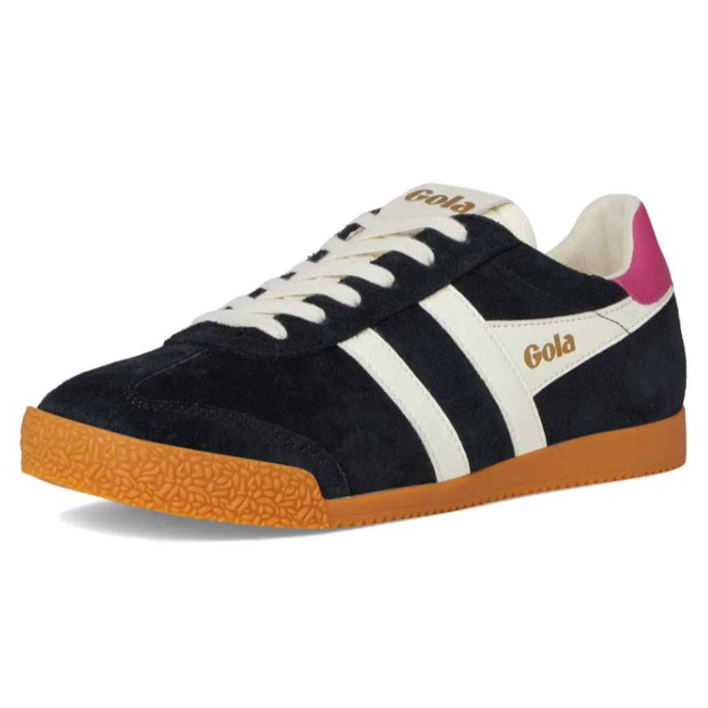 Gola Womens Elan Casual Sneakers Size 6.5 EU 37.5 Black White Fuchsia NIB