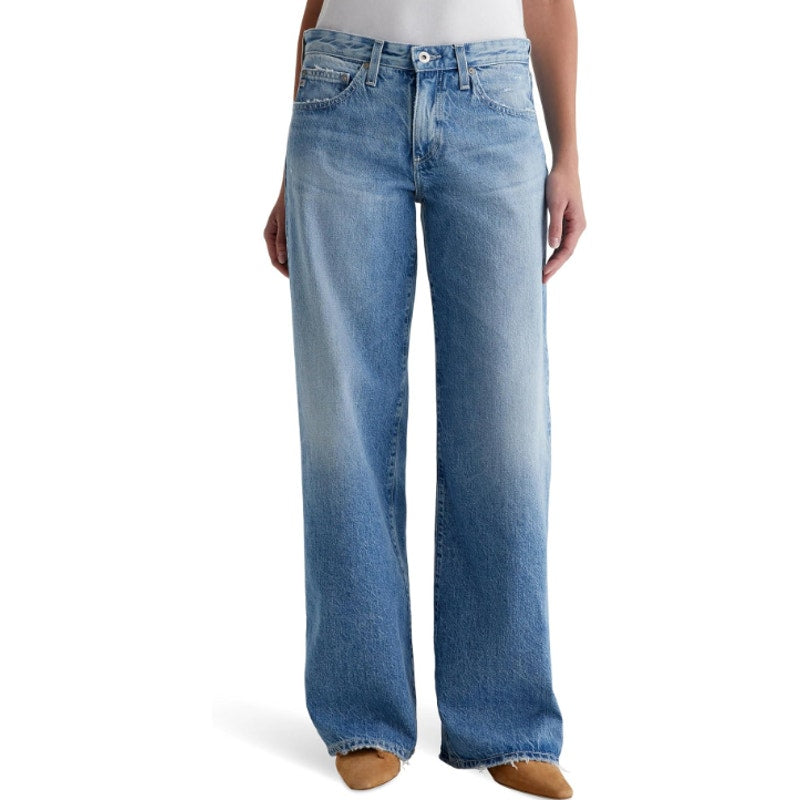 AG ADRIANO GOLDSCHMIED Womens Adria Wide Leg Jeans Size 32 US 14 Divergent NWT