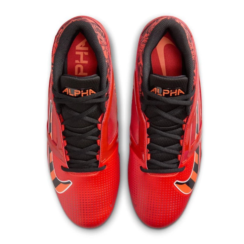 Nike Mens Alpha Menace 4 Pro NRG Molded Football Cleats 11.5 Orange Black NWOB